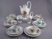Meissen Kaffeeservice Blume, Biedermeierform