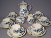 Meissen Kaffeeservice Blume Bukett kobaltblau mit Goldgräsern Meissen Kaffeeservice Blume Bukett kobaltblau mit Goldgräsern
