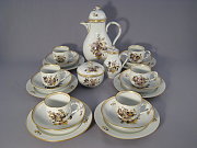 Meissen Kaffeeservice Sepia