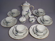 Meissen Kaffeeservice Fels- und Vogelmalerei