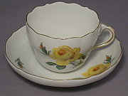 Meissen Kaffeetasse mit Untertasse, Volumen 0,2 Liter