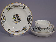 Meissen Espressotasse / Mokkatasse mit Teller