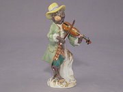 Meissen Figur Affenkapelle Geiger Meissen Figur Affenkapelle Geiger