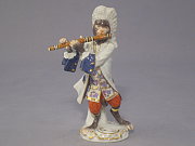 Meissen Figur Affenkapelle Flötist Meissen Figur Affenkapelle Flötist