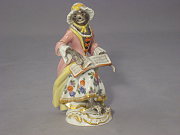 Meissen Figur Affenkapelle Sängerin Meissen Figur Affenkapelle Sängerin