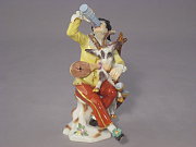 Meissen Figur Komödiant (Harlekin mit Bockpfeife) Meissen Figur Komödiant (Harlekin mit Bockpfeife)