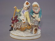 Meissen Figur Allegorie: der Winter Meissen Figur Allegorie: der Winter