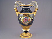 Meissen gro�e Schlangenhenkelvase 39 cm
