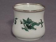 Meissen Vase mit Silberrand