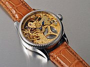 Skelettuhr 42mm mit feinvergoldeten Br�cken ETA 6498