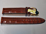 Armband Alligator, rotbraun, 20 und 22 mm