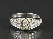 Wempe Navette-Brillantring 0,71ct