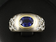 Traumhafter Saphir-Brillantbandring