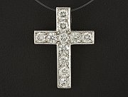 Brillantkreuz-Anh�nger ca. 1,10ct