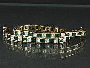 Smaragd-Diamant-Armband mit DeGEB-Wertgutachten
