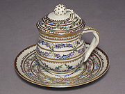 Dresden Cremet�pfchen / Deckeltasse