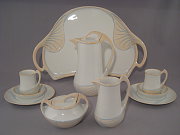 Meissen seltenes limitiertes Déjeuner Jugendstil (Jahrhundertkollektion) Saxonia Meissen seltenes limitiertes Déjeuner Jugendstil (Jahrhundertkollektion) Saxonia