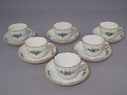 Meissen Set 6 Mokkatassen / Espressotassen