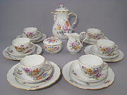 Meissen Kaffeeservice für 6 Personen Bukett alte Manier Meissen Kaffeeservice für 6 Personen Bukett alte Manier