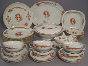 Meissen Speiseservice für 6 Personen roter Drache Meissen Speiseservice für 6 Personen roter Drache