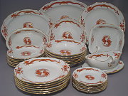 Meissen Speiseservice für 6 Personen roter Drache Meissen Speiseservice für 6 Personen roter Drache