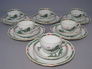 Meissen Set 6 Kaffeegedecke Ming Drache Meissen Set 6 Kaffeegedecke Ming Drache