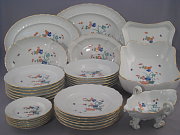 Meissen Speiseservice fr 6 Personen seltene Sulkowski Form