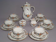 Meissen Kaffeeservice für 6 Personen indische Blumenmalerei Meissen Kaffeeservice für 6 Personen indische Blumenmalerei