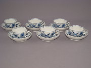 Meissen Set 6 Kaffeetassen seltene Form