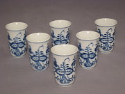 Meissen Set 6 Likrbecher