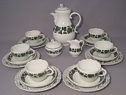 Meissen Kaffeeservice fr 6 Personen Weinlaub mit Durchbruchtellern