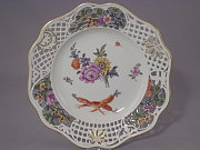 Meissen sehr aufwändiger Durchbruchteller 25 cm Meissen sehr aufwändiger Durchbruchteller 25 cm