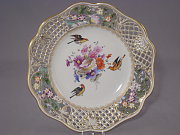 Meissen sehr aufwändiger früher Durchbruchteller um 1850 Meissen sehr aufwändiger früher Durchbruchteller um 1850