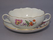 Meissen Suppentasse mit Untertasse
