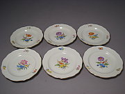 Meissen Set 6 flache Teller 14 cm