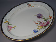 Meissen besonders grosse Platte oval 53 cm