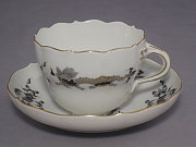 Meissen Kaffeetasse mit Untertasse Meissen Kaffeetasse mit Untertasse