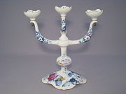 Meissen dreiarmiger Leuchter Hhe 31 cm