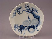 Meissen Kaffee-Untertasse / Schlchen Orchidee