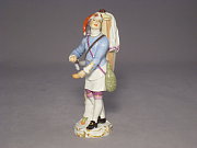 Meissen Figur Pariser Ausrufer Spiritushndler