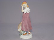 Meissen seltene Figur Mdchen mit Strohhut