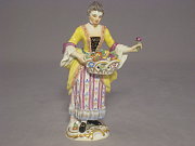 Meissen Figur Pariser Ausrufer: Blumenhndlerin