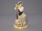 Meissen Figur Musikantin