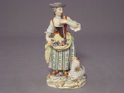 Meissen Figur Grtnerfrau