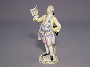 Meissen Figur Snger Galante Kapelle