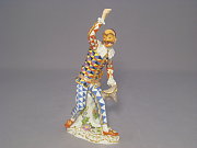 Meissen Figur Komdiant (Harlekin aus der italienischen Komdie)