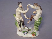 Meissen Figur tanzende Faune