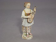 Meissen Figur Mdchen mit Guitarre