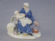 Meissen Figur Mutter mit Kind