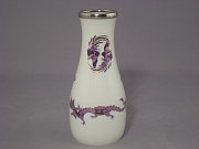 Meissen Vase mit Silberrand